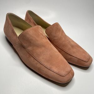 BANANA REPUBLIC LUZ suede loafer square toe Salmon Moccasin women's size 6.5